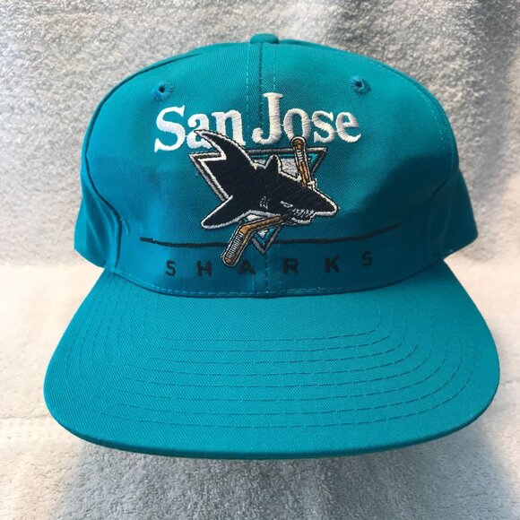 San Jose Sharks Snapback Cap Adjustable Teal Cotton Baseball Hat - Picture 1 of 11